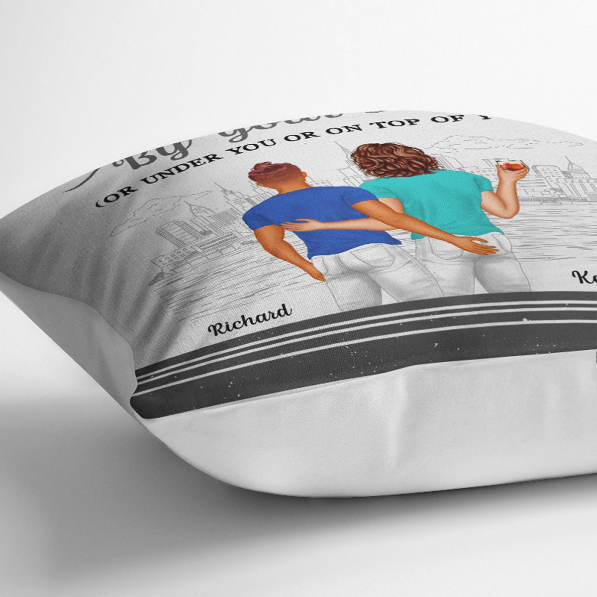 Family Couple Always By Your Side - Personalized Custom Pillow