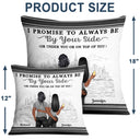 Family Couple Always By Your Side - Personalized Custom Pillow