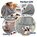 Couple Side View Our Snuggle Blanket - Gift For Couple - Personalized Custom Fleece Blanket