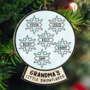 Grandma's Grandpa's Mom's Dad's Little Snowflakes - Personalized Custom Shaped Acrylic Ornament