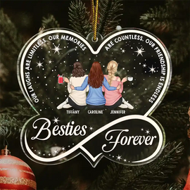 Our Memories Are Countless Our Friendship Is Endless - Personalized Custom Shaped Acrylic Ornament