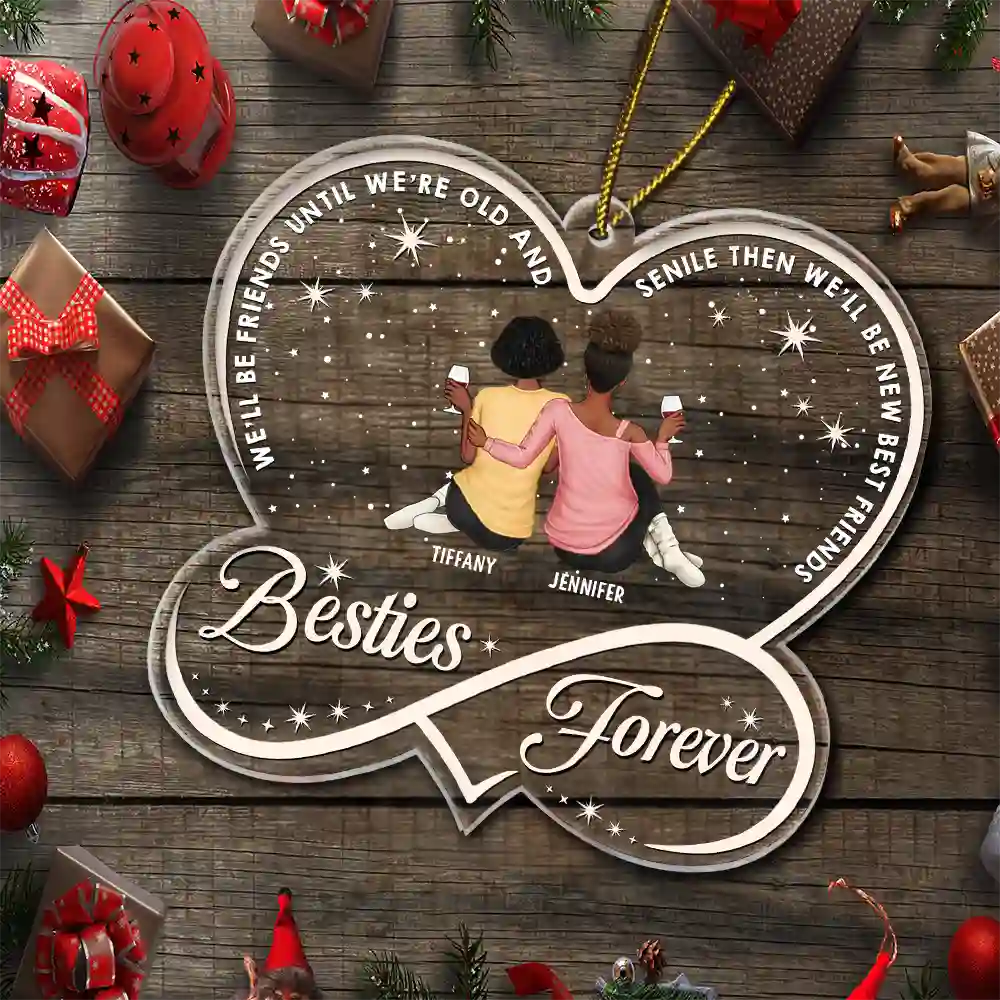 Our Memories Are Countless Our Friendship Is Endless - Personalized Custom Shaped Acrylic Ornament