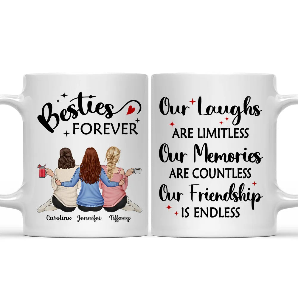 Our Memories Are Countless Our Friendship Is Endless - Personalized Mug