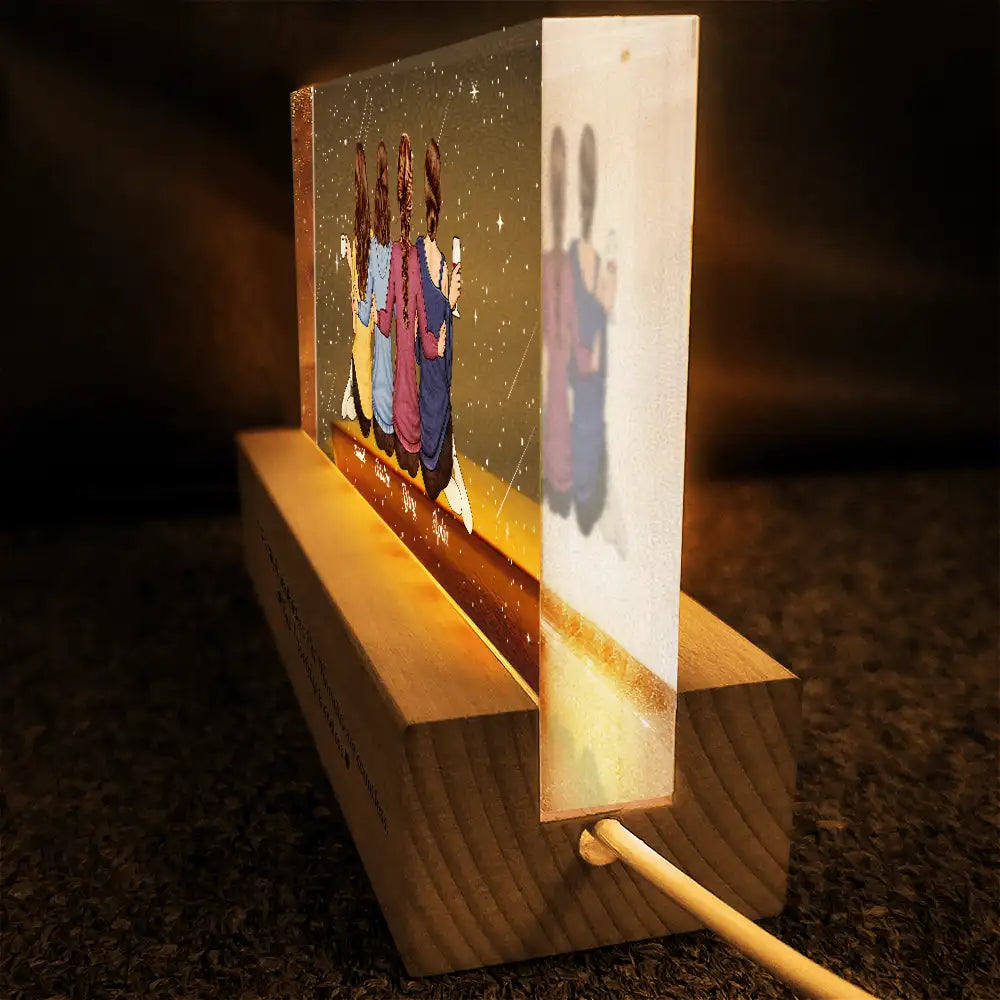 Our Memories Are Countless Our Friendship Is Endless - Personalized Rectangle LED Light