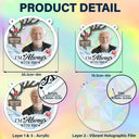 Memorial - Custom Photo I'm Always With You - Personalized Window Hanging Rainbow Suncatcher