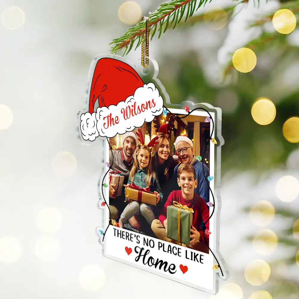 Family - Custom Photo Family Together We Make A Family - Personalized Custom Shaped Acrylic Ornament