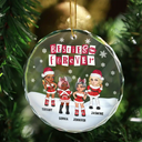 Bestie, Gift For Bestie - Besties Forever BFF Christmas - Personalized Circle Glass Ornament