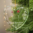 Gift For Sisters,Love,Christmas - Birth Flower Sisters Are Different Flowers - Personalized Glass Ornament