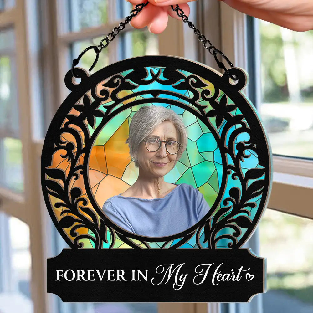 Memorial - Custom Photo Memorial I'm Always With You - Personalized Window Hanging Suncatcher Ornament