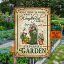 Garden Dictionary What A Wonderful World Custom Classic Metal Signs, Gardening Metal Sign, Idea Decoration For Gardening, Personalized Garden Sign