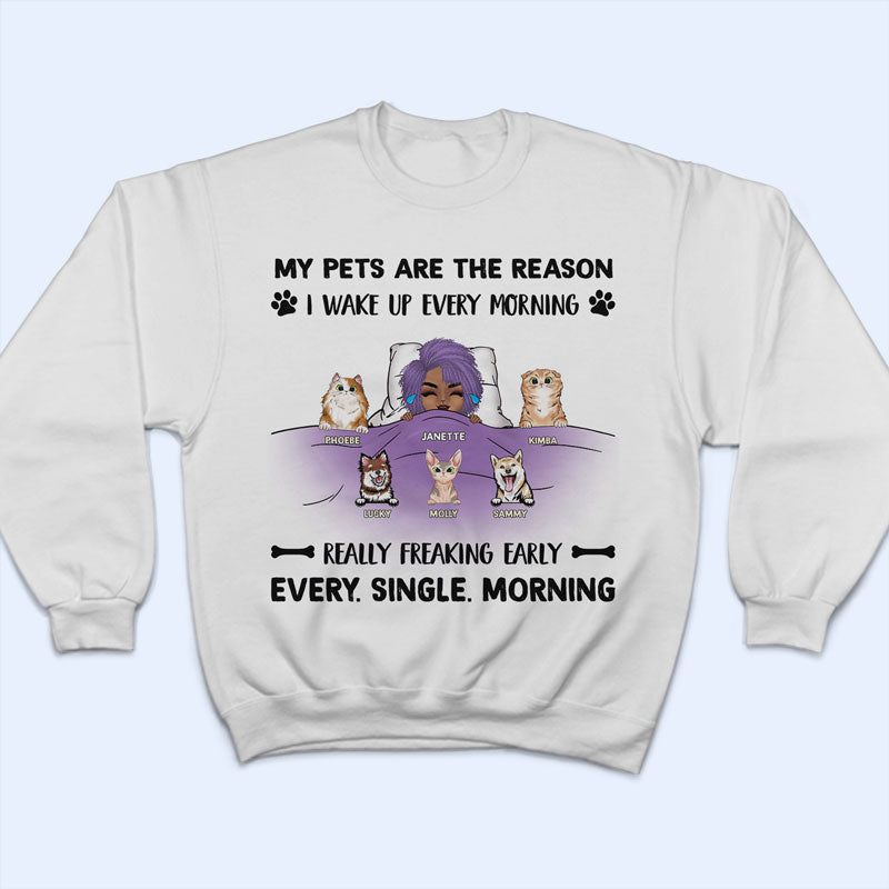 Every Single Morning - Gift For Dog And Cat Lovers - Personalized Custom Hoodie