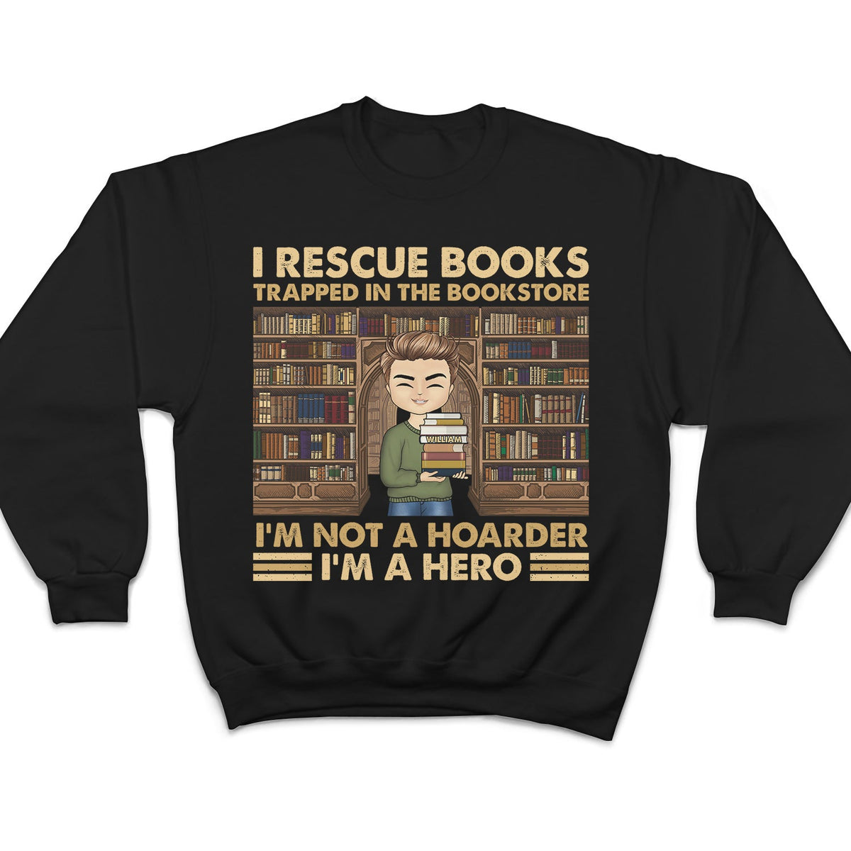 Reading Not A Hoarder - Gift For Book Lovers - Personalized Custom T Shirt