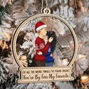 Christmas Couple You Are By Far My Favorite - Gift For Couples - Personalized 2-Layered Mix Ornament