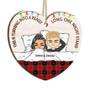 Christmas Couple Turning Into A Really Long One Night Stand - Gift For Couples - Personalized Custom Shaped Wooden Ornament