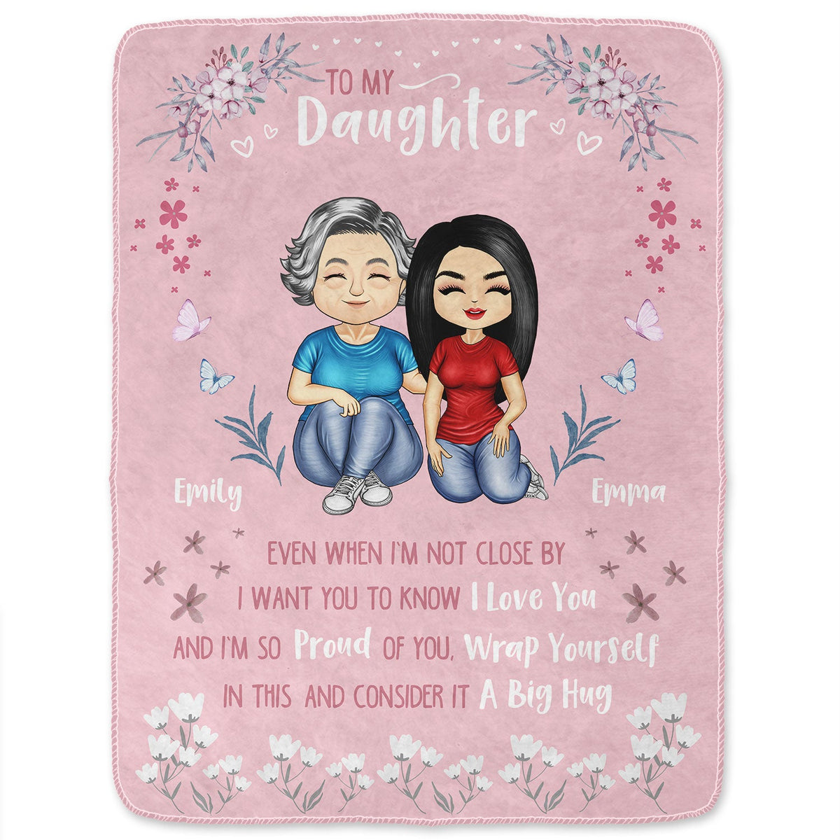 I Want You To Know I Love You - Gift For Daughter, Granddaughter - Personalized Fleece Blanket