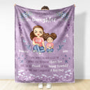 I Want You To Know I Love You - Gift For Daughter, Granddaughter - Personalized Fleece Blanket