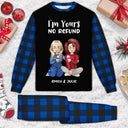 Christmas Couple I'm Yours No Refund - Gift For Couples - Personalized Unisex Pajamas Set