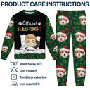 Custom Photo Pet Face Official Sleepshirt - Gift For Pet Lovers - Personalized Unisex Pajamas Set