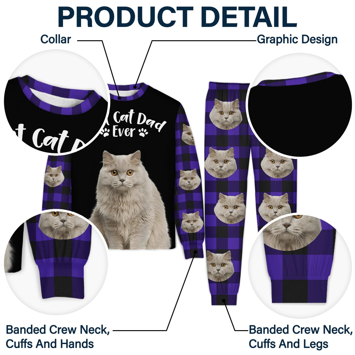 Custom Photo Best Mom Ever - Gift For Pet Lovers - Personalized Unisex Pajamas Set