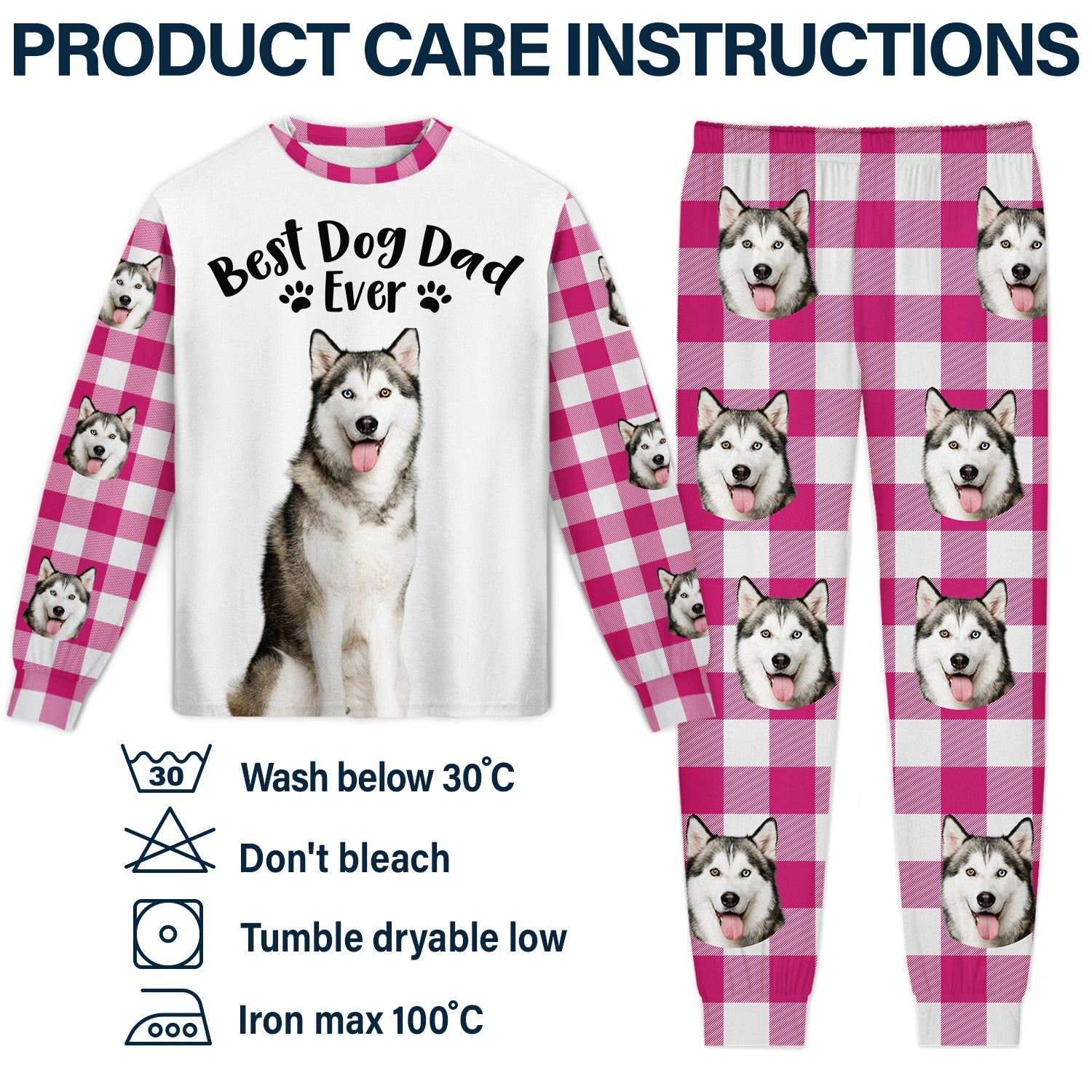 Custom Photo Best Mom Ever - Gift For Pet Lovers - Personalized Unisex Pajamas Set