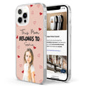 Custom Photo Kids This Mom Dad Belongs To - Gift For Mother, Father - Personalized Clear Phone Case