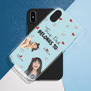 Custom Photo Kids This Mom Dad Belongs To - Gift For Mother, Father - Personalized Clear Phone Case