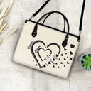 Mom's Grandma's Sweethearts - Gift For Mother, Grandmother - Personalized Leather Bag