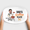 Custom Photo Daddy's Grilling Plate - Personalized Plate