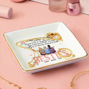 Besties Because Of You I Laugh A Little Harder Friendship - Personalized Ring Dish