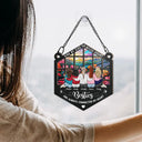 Sisters Are Always Connected - Personalized Window Hanging Suncatcher Ornament