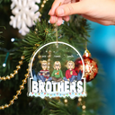 Friends Besties Sisters Sitting Together - Personalized Custom Shaped Acrylic Ornament