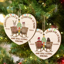 Annoying Each Other For Years Couple - Personalized Custom Shaped Wooden Ornament