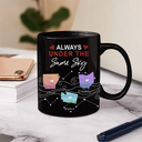 Gift For Bestie,Happy - Never Too Far To Have Coffee Together State - Personalized Mug