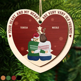 Gift For Bestie - Christmas Very Very Old Friends - Personalized 2-Layered Wooden Ornament