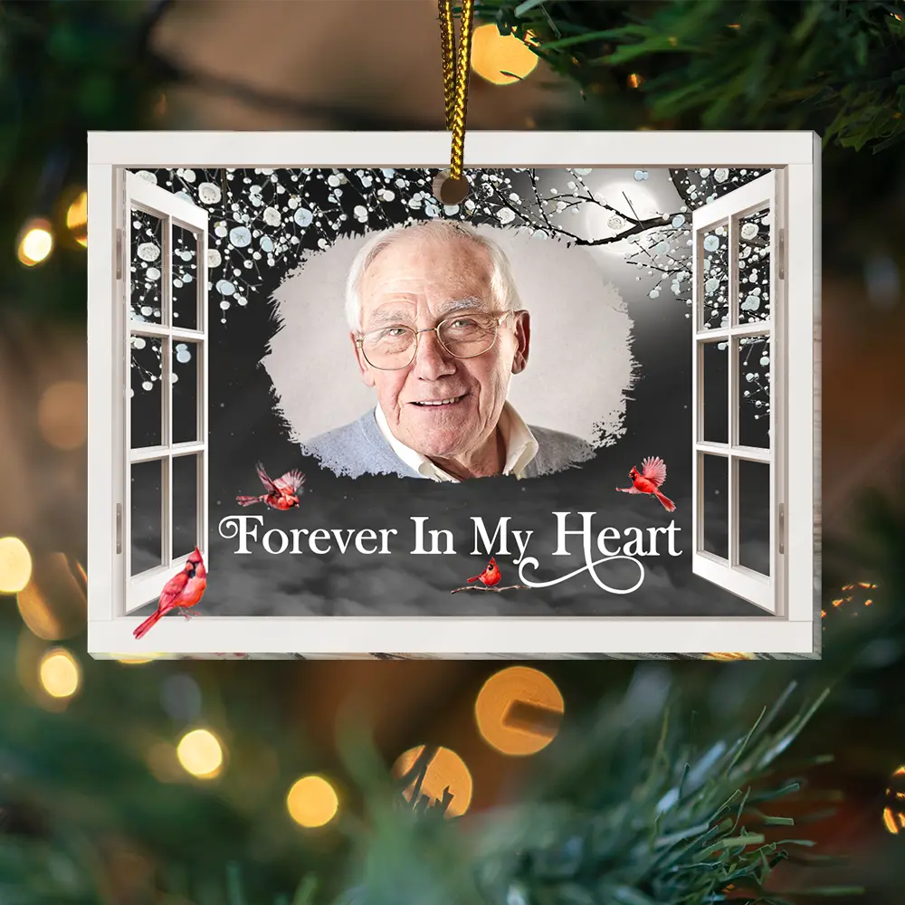 Memorial - Custom Photo I'm Always With You Window Memorial - Personalized Custom Shaped Acrylic Ornament