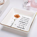 Gift For Yourself, Gift For Women - Never Forget The Difference You Make - Personalized Ring Dish