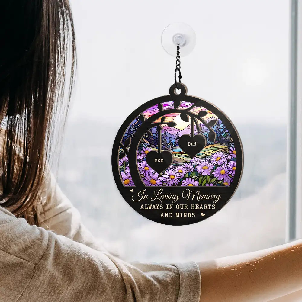 Memorial, Family - Memorial Your Memories Are The Light - Personalized Window Hanging Suncatcher Ornament