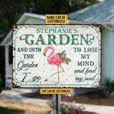 Garden Floral Art Find My Soul Name Custom Classic Metal Signs