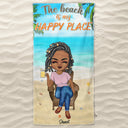 Life Is Better At The Beach - Gift For Her, Him, Besties, Family - Personalized Custom Beach Towel