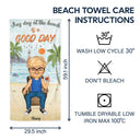 Life Is Better At The Beach - Gift For Her, Him, Besties, Family - Personalized Custom Beach Towel