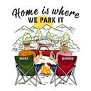 Home Is Where We Park It - Gift For Camping Lovers - Personalized Camping Decal, Decor Decal