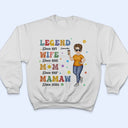 Legend Wife Mom Grandma - Birthday, Loving Gift For Mother, Grandmother - Personalized T Shirt