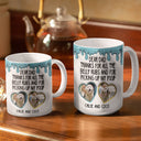 Custom Photo Thanks For All The Belly Rubs - Gift For Dog Dad, Dog Lovers - 3D Inflated Effect Printed Mug, Personalized White Edge-to-Edge Mug