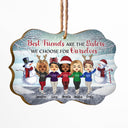 Best Friends Are The Sisters - Christmas Gift For BFF - Personalized Custom Wooden Ornament