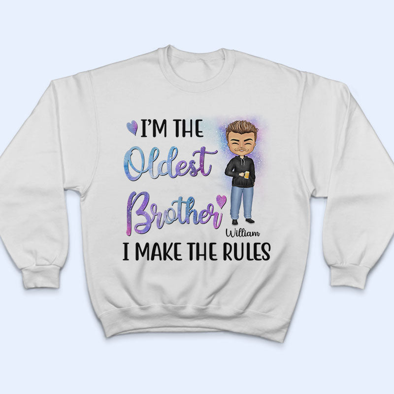 The Rules Sister Brother - Family Sibling Gift - Personalized Custom Hoodie