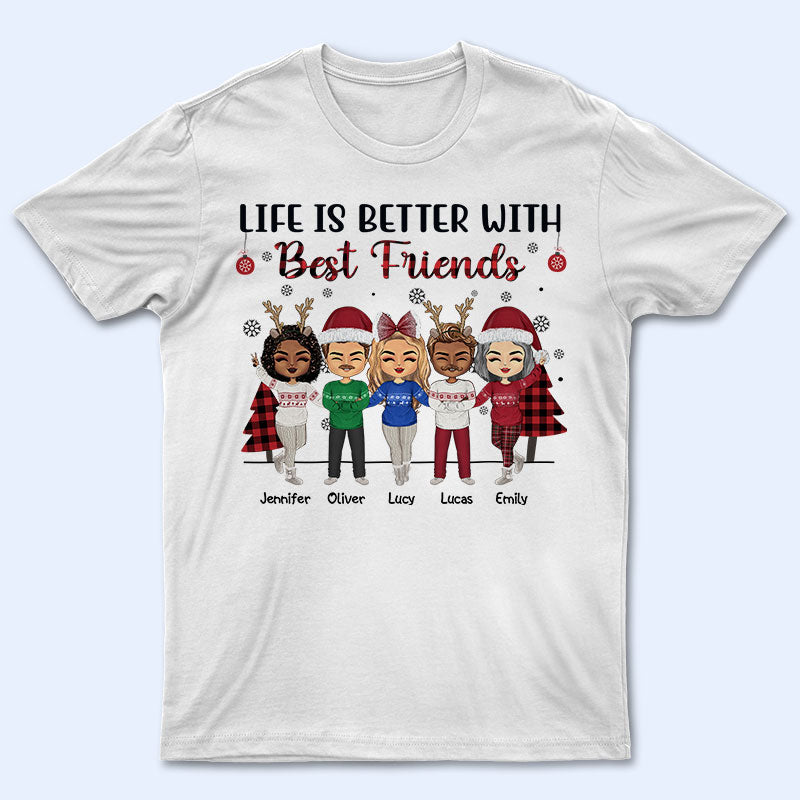 Life Is Better With Sisters And Brothers, Best Friends - Christmas Gift - Personalized Custom Sweatshirt