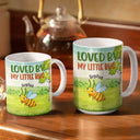 Loved By My Little Bugs Gardening Lady - Gift For Women - Personalized Custom White Edge-to-Edge Mug