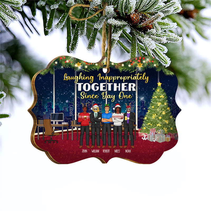 Work Made Us Colleagues But Our Potty Mouths - Christmas Gift For Best Friends And Co - Workers - Personalized Custom Wooden Ornament