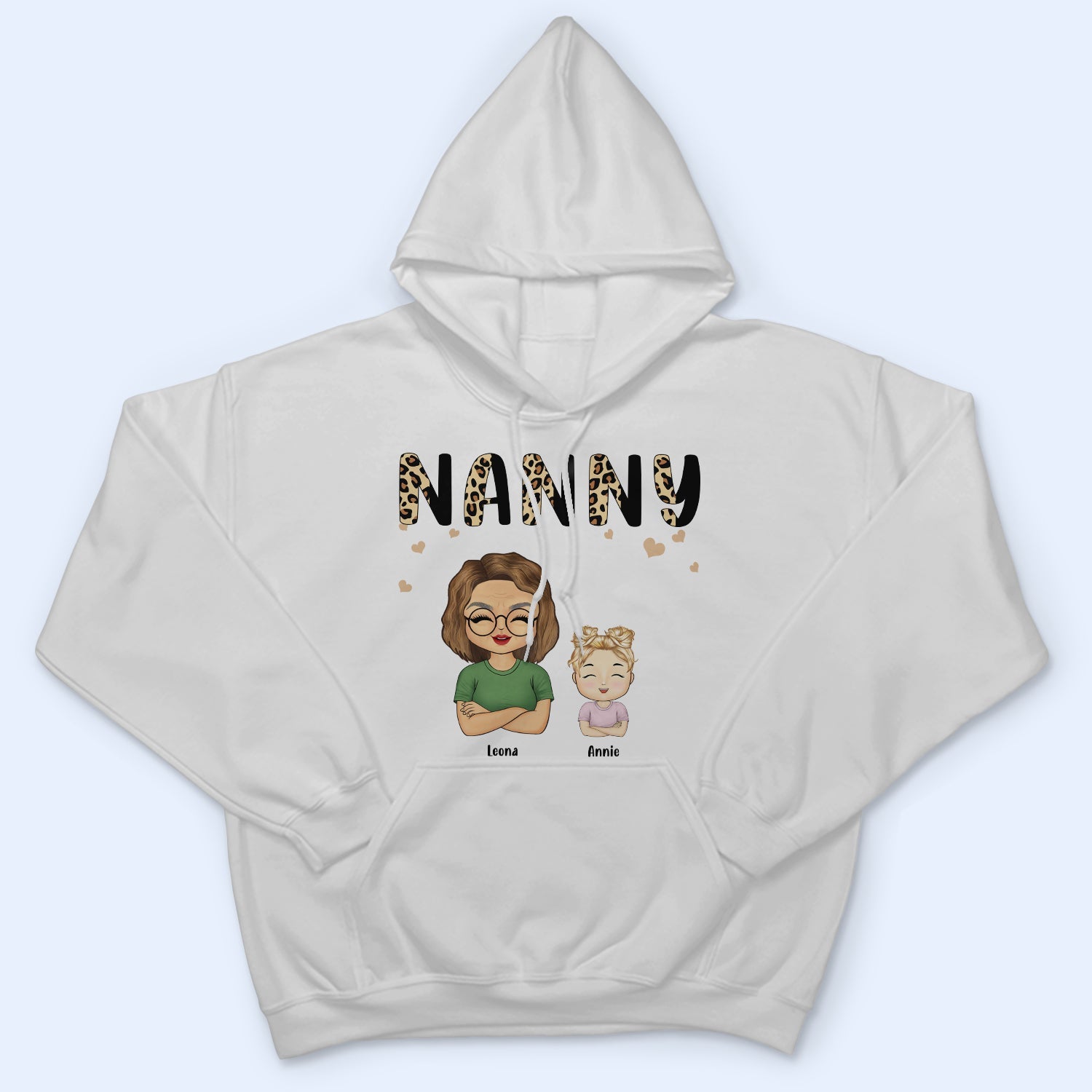 Grandma With Grandkids - Birthday, Loving Gift For Mom, Mother, Nana, Grandmother, Grandparents, Family - Personalized Custom T Shirt