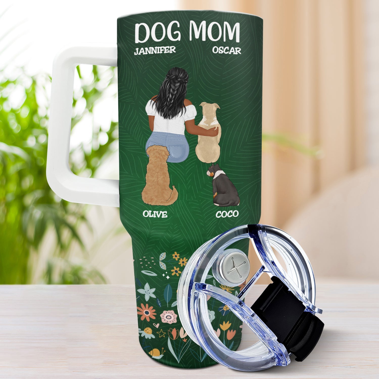 A Bond That Can't Be Broken - Holiday, Birthday Gift For Dog Lovers, Dog Mom - Personalized 40oz Tumbler With Straw